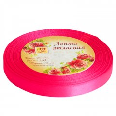 Лента для декора и упаковки Атласная 89 Неоновая розовая 1218153, 79 ₽ Лента для декора и упаковки Атласная 89 Неоновая розовая 1218153