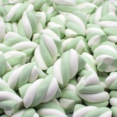 Маршмеллоу "Косички бело-зелёные со вкусом яблока" 100 г , 195 ₽ Маршмеллоу "Косички бело-зелёные со вкусом яблока" 100 г