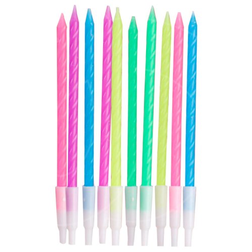 Свечи декоративные "Завитки" Неон 10 шт 3006921, 119 ₽ Свечи декоративные "Завитки" Неон 10 шт 3006921