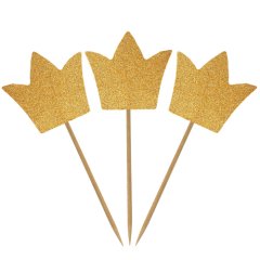 Набор топперов декоративных бумажных "Золотые короны" 12 шт 2430724, 159 ₽ Набор топперов декоративных бумажных "Золотые короны" 12 шт 2430724