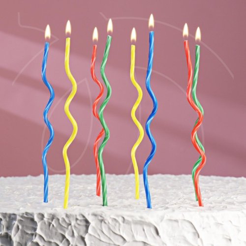 Свечи декоративные "Серпантин" Цветные 17 см 8 шт 457867, 150 ₽ Свечи декоративные "Серпантин" Цветные 17 см 8 шт 457867