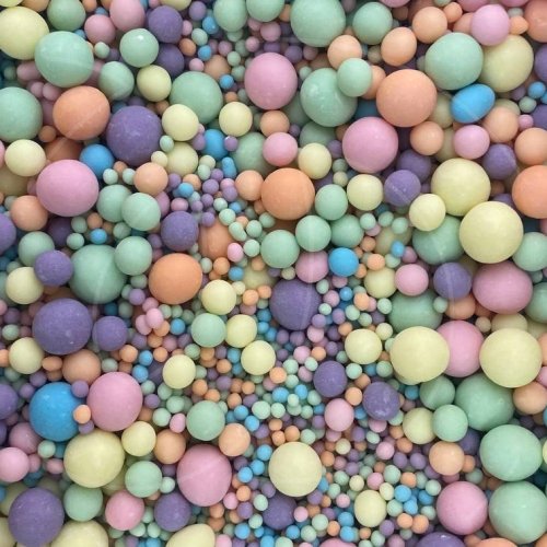 Посыпка кондитерская из дутого риса жемчуг матовый "Оранжево-зелёно-голубой микс" 50 г 088м, 79 ₽ Посыпка кондитерская из дутого риса жемчуг матовый "Оранжево-зелёно-голубой микс" 50 г 088м