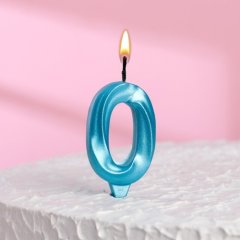 Свеча декоративная Цифра "0" Голубая блестящая 6536329, 119 ₽ Свеча декоративная Цифра "0" Голубая блестящая 6536329