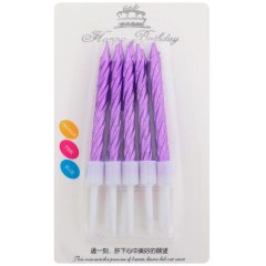 Свечи декоративные Металлик фиолетовые 10 шт 2919666, 59 ₽ Свечи декоративные Металлик фиолетовые 10 шт 2919666