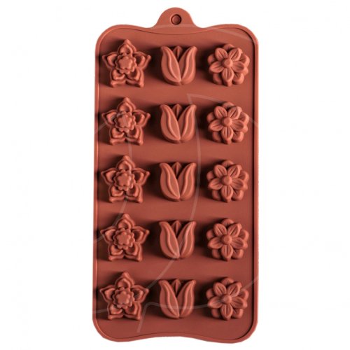 Форма силиконовая для шоколада "Цветочки" 15 шт 1687508, 219 ₽ Форма силиконовая для шоколада "Цветочки" 15 шт 1687508