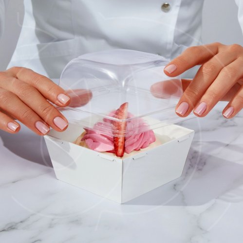 Коробка для бенто-торта и моти белая 13х13х9,5 см дно 11х11 см SMART PACK 550 - W + Lid SmartPack 550 domе, ECO SmartPack 550 box, ForG SMART PACK Dome L W 112*112*85, 39 ₽ Коробка для бенто-торта и моти белая 13х13х9,5 см дно 11х11 см SMART PACK 550 - W + Lid SmartPack 550 domе, ECO SmartPack 550 box, ForG SMART PACK Dome L W 112*112*85