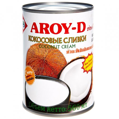 Сливки кокосовые AROY-D 560 мл , 529 ₽ Сливки кокосовые AROY-D 560 мл