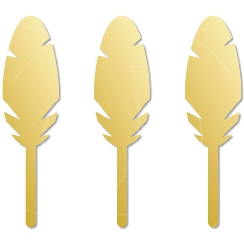 Набор топперов декоративных акриловых "Перья" 6х1,6 см 3 шт НМТ/8, 119 ₽ Набор топперов декоративных акриловых "Перья" 6х1,6 см 3 шт НМТ/8