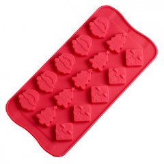 Форма силиконовая для шоколада "Новогодняя" 15 шт 1403931, 119 ₽ Форма силиконовая для шоколада "Новогодняя" 15 шт 1403931