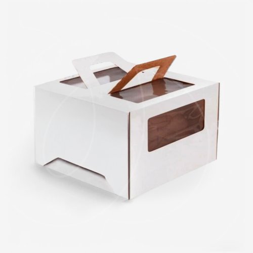 Коробка для торта с маленьким окном и ручкой белая 24х24х20 см Коробка для торта, 240x240x200мм, микрогофрокартон, белая, с окном, с ручками, 159 ₽ Коробка для торта с маленьким окном и ручкой белая 24х24х20 см Коробка для торта, 240x240x200мм, микрогофрокартон, белая, с окном, с ручками