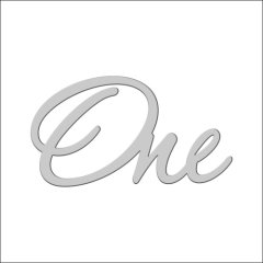 Топпер декоративный акриловый "One" Серебро 8х4 см ТСК48, 179 ₽ Топпер декоративный акриловый "One" Серебро 8х4 см ТСК48