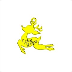 Топпер декоративный акриловый "Олень. Бирка" Золото 5х5 см ТСК222, 150 ₽ Топпер декоративный акриловый "Олень. Бирка" Золото 5х5 см ТСК222