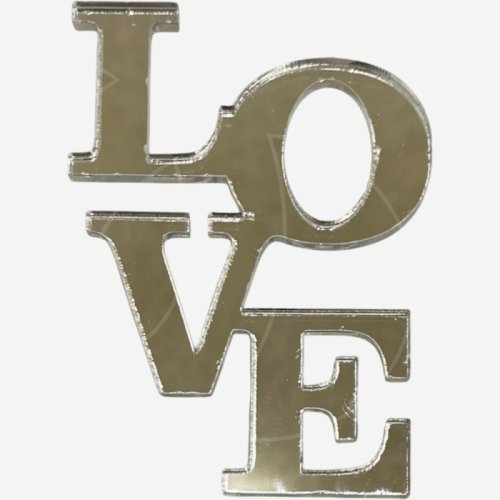 Топпер декоративный акриловый "Love вертикальный" Серебро 8х5 см 36587, 139 ₽ Топпер декоративный акриловый "Love вертикальный" Серебро 8х5 см 36587