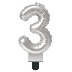 Свеча декоративная Цифра "3" Шар Серебро 622096-3	, 89 ₽ Свеча декоративная Цифра "3" Шар Серебро 622096-3