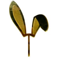 Топпер декоративный акриловый "Кроличьи ушки" Золото 6 см , 229 ₽ Топпер декоративный акриловый "Кроличьи ушки" Золото 6 см