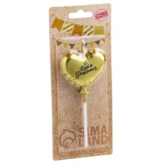 Свечи декоративные "Воздушный шарик Сердечко" 10 см 6990853, 150 ₽ Свечи декоративные "Воздушный шарик Сердечко" 10 см 6990853