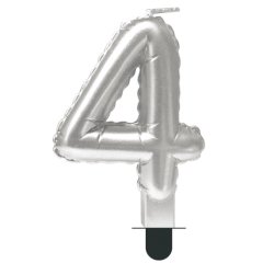 Свеча декоративная Цифра "4" Шар Серебро 622096-4	, 89 ₽ Свеча декоративная Цифра "4" Шар Серебро 622096-4