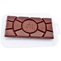 Форма пластиковая плитка шоколада "Be Happy" , 219 ₽ Форма пластиковая плитка шоколада "Be Happy"