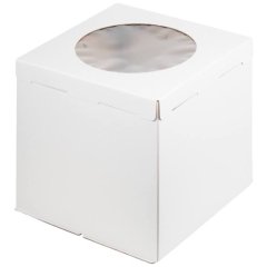Коробка для торта с окном белая 42х42х45 см , 289 ₽ Коробка для торта с окном белая 42х42х45 см