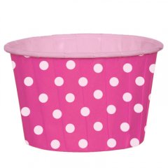 Капсула бумажная с подворотом Малиновая в белый горошек D50 H40 1 шт 41429, 6 ₽ Капсула бумажная с подворотом Малиновая в белый горошек D50 H40 1 шт 41429