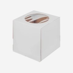 Коробка для торта с окном белая 28х28х30 см 019130, 179 ₽ Коробка для торта с окном белая 28х28х30 см 019130