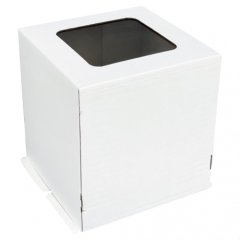 Коробка для торта с квадратным окном белая 42х42х45 см 44245, 442450, 239 ₽ Коробка для торта с квадратным окном белая 42х42х45 см 44245, 442450