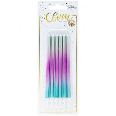 Свечи декоративные "Градиент" 12 см 6 шт 183550, 250 ₽ Свечи декоративные "Градиент" 12 см 6 шт 183550