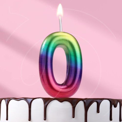 Свеча декоративная Цифра "0" Градиент 120322, 119 ₽ Свеча декоративная Цифра "0" Градиент 120322