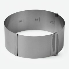 Форма металлическая для выпечки раздвижная Круг H8 D16-20 см 1205017, 690 ₽ Форма металлическая для выпечки раздвижная Круг H8 D16-20 см 1205017