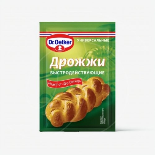 Дрожжи быстродействующие сухие Dr.Oetker (Dr. Bakers) 7 г , 45 ₽ Дрожжи быстродействующие сухие Dr.Oetker (Dr. Bakers) 7 г