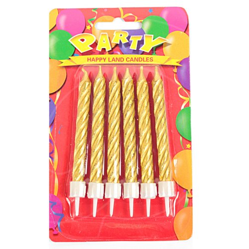 Свечи декоративные Большие золотые 6 шт 1670293, 119 ₽ Свечи декоративные Большие золотые 6 шт 1670293