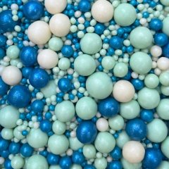 Посыпка кондитерская из дутого риса жемчуг "Бело-бирюзовый микс" 50 г 122, 79 ₽ Посыпка кондитерская из дутого риса жемчуг "Бело-бирюзовый микс" 50 г 122