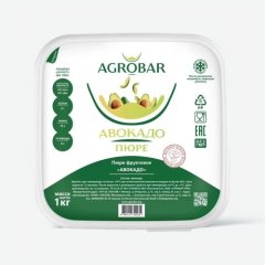 Пюре замороженное AGROBAR Авокадо 1 кг , 1569 ₽ Пюре замороженное AGROBAR Авокадо 1 кг