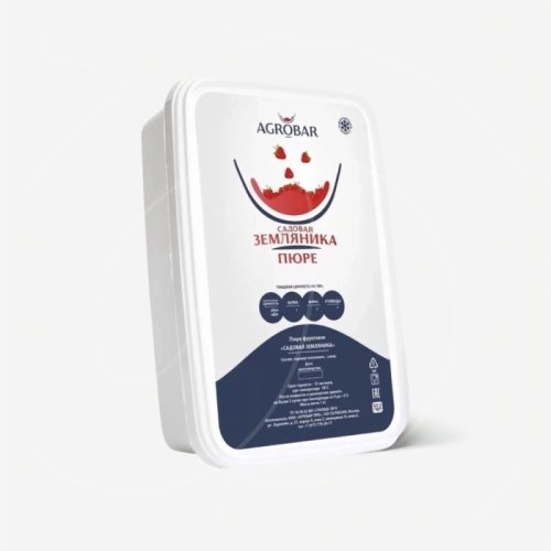 Пюре замороженное AGROBAR Земляника садовая 250 г 
