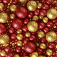 Посыпка кондитерская из дутого риса жемчуг блестящий "Красно-золотой микс" 50 г 709, 250 ₽ Посыпка кондитерская из дутого риса жемчуг блестящий "Красно-золотой микс" 50 г 709