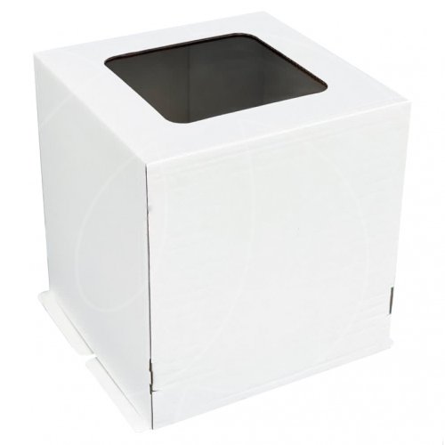 Коробка для торта с квадратным окном белая 42х42х45 см 44245, 442450, 239 ₽ Коробка для торта с квадратным окном белая 42х42х45 см 44245, 442450
