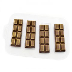 Форма пластиковая плитка шоколада "Мини" 2х4 см , 219 ₽ Форма пластиковая плитка шоколада "Мини" 2х4 см