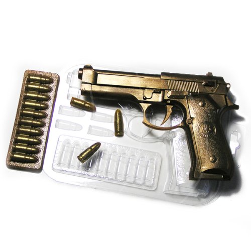 Форма пластиковая "Пистолет и патроны" , 290 ₽ Форма пластиковая "Пистолет и патроны"