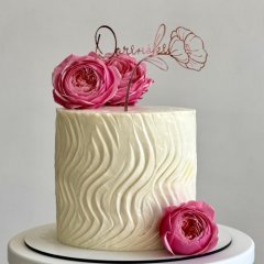 Топпер декоративный акриловый "Доченьке" Розовый 11х10 см , 269 ₽ Топпер декоративный акриловый "Доченьке" Розовый 11х10 см