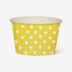 Капсула бумажная с подворотом Жёлтая в белый горошек D50 H40 100 шт Б-26, 399 ₽ Капсула бумажная с подворотом Жёлтая в белый горошек D50 H40 100 шт Б-26
