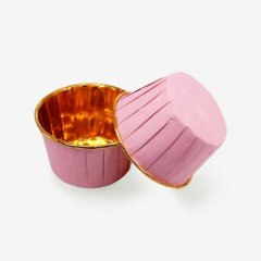 Капсула бумажная с подворотом Золото/Розовый D50 H40 1 шт , 9 ₽ Капсула бумажная с подворотом Золото/Розовый D50 H40 1 шт