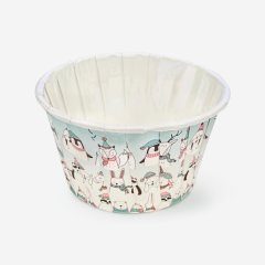 Капсула бумажная с подворотом D50 H40 "Белые медведи" 1 шт Б-68, 6 ₽ Капсула бумажная с подворотом D50 H40 "Белые медведи" 1 шт Б-68