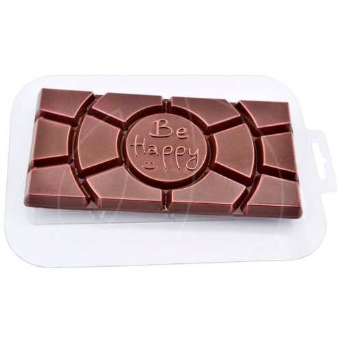 Форма пластиковая плитка шоколада "Be Happy" , 219 ₽ Форма пластиковая плитка шоколада "Be Happy"