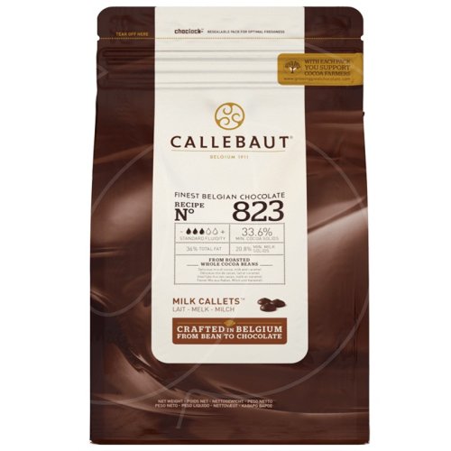 Шоколад молочный CALLEBAUT 33,6% 400 г 823-RT-D94, 1390 ₽ Шоколад молочный CALLEBAUT 33,6% 400 г 823-RT-D94