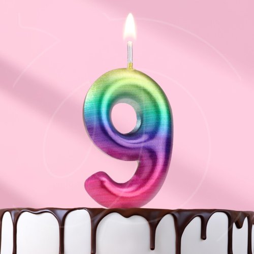 Свеча декоративная Цифра "9" Градиент 120321, 119 ₽ Свеча декоративная Цифра "9" Градиент 120321