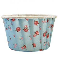 Капсула бумажная с подворотом "Голубая с цветочками" D50 H40 1 шт , 6 ₽ Капсула бумажная с подворотом "Голубая с цветочками" D50 H40 1 шт