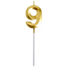 Свеча декоративная Цифра "9" Золотая 5276861; 5572733, 119 ₽ Свеча декоративная Цифра "9" Золотая 5276861; 5572733
