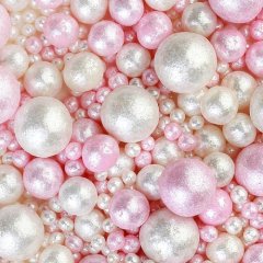 Посыпка кондитерская из дутого риса жемчуг блестящий "Бело-розовый микс" 1,5 кг 810, 1 ₽ Посыпка кондитерская из дутого риса жемчуг блестящий "Бело-розовый микс" 1,5 кг 810