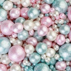 Посыпка кондитерская из дутого риса жемчуг блестящий "Бело-розово-голубой" 50 г 814, 250 ₽ Посыпка кондитерская из дутого риса жемчуг блестящий "Бело-розово-голубой" 50 г 814