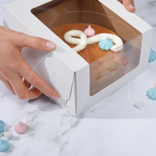 Коробка для торта с большим окном белая 18х18х10 см ForG SHELF I W W 180*180*100 A, 79 ₽ Коробка для торта с большим окном белая 18х18х10 см ForG SHELF I W W 180*180*100 A